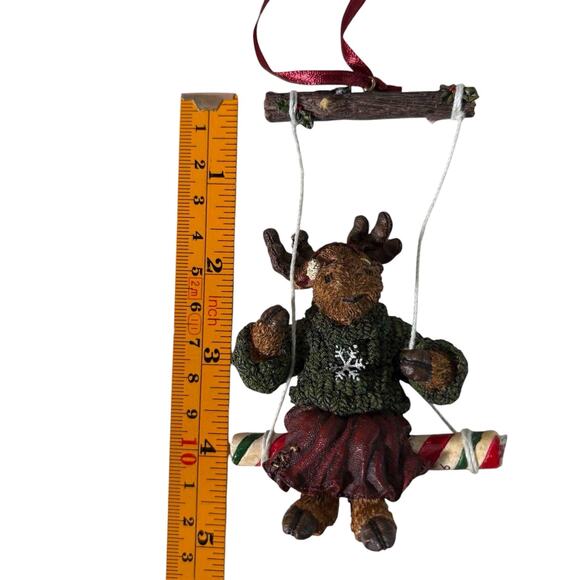 Boyds Collection Matilda Mooselswing ChristmasOrnament 2003 Moose Critter W/ Box - Picture 4 of 5